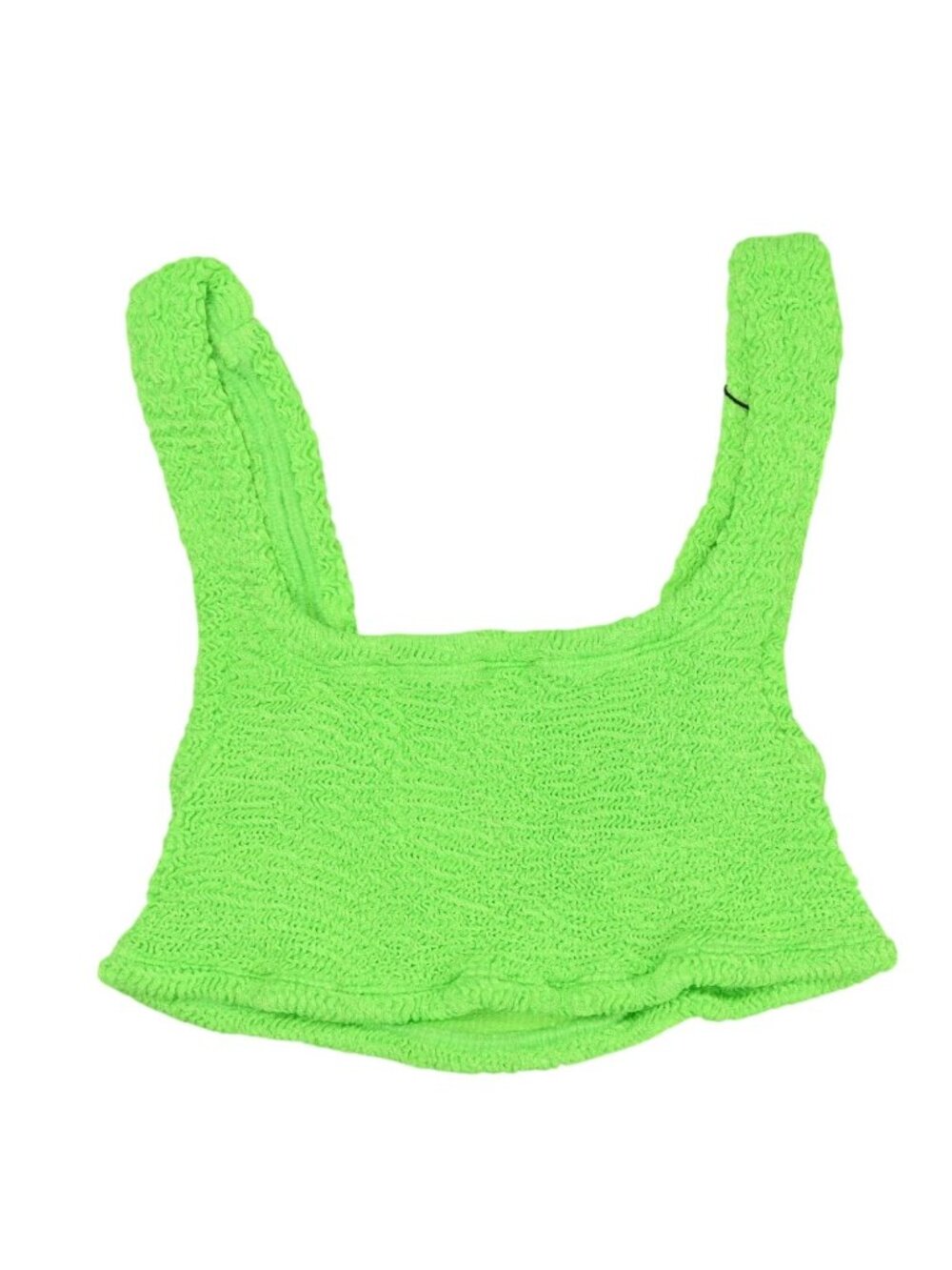 Paramidonna Emily Crinkled Bikini Top in Green